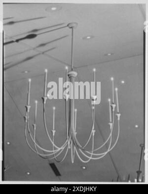 Stouffer's Westgate, Cleveland, Ohio. Beleuchtungskörper. Gottscho-Schleisner Kollektion Stockfoto