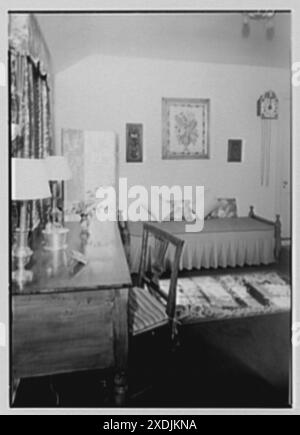 Mr. Und Mrs. T. Ferdinand Wilcox, Wohnsitz in der Smith Ridge Rd., New Canaan, Connecticut. Büro. Gottscho-Schleisner Kollektion Stockfoto