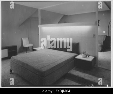 Herr und Frau ABR. Schreiber, Residenz 112-38 72 Ave., Forest Hills, Long Island. Hauptschlafzimmer. Gottscho-Schleisner Kollektion Stockfoto