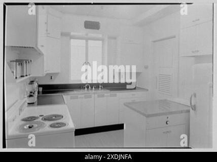 Johnson & Johnson, Executive Offices, New Brunswick, New Jersey. Küche. Gottscho-Schleisner Kollektion Stockfoto