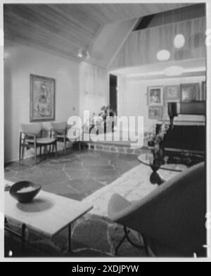 Herr und Frau ABR. Schreiber, Residenz 112-38 72 Ave., Forest Hills, Long Island. Wohnzimmer IV. Sammlung Gottscho-Schleisner Stockfoto