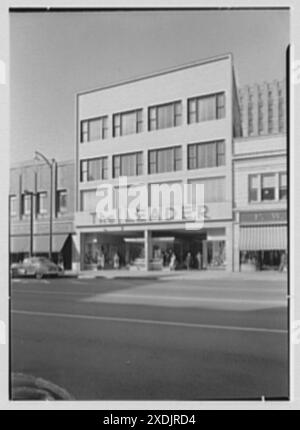 Leader's, Geschäft in Lima, Ohio. Allgemeines Äußeres. Gottscho-Schleisner Kollektion Stockfoto