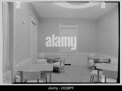 Johnson & Johnson, Executive Offices, New Brunswick, New Jersey. Speisesaal I. Gottscho-Schleisner Sammlung Stockfoto