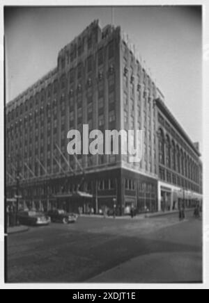 Bloomingdale's, Geschäft an der 59th und Lexington Avenue, New York City. Allgemeine Ansicht, außen. Gottscho-Schleisner Kollektion Stockfoto