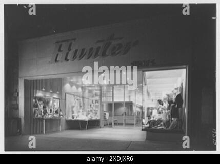 Hunter Shops, Geschäft an der 1521 Ave. U, Brooklyn, New York. Außen. Gottscho-Schleisner Kollektion Stockfoto