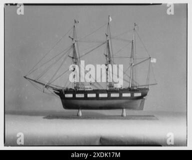 Seamen's Bank for Savings, 74 Wall St., New York City, Schiffsmodelle. Versandmodell. Gottscho-Schleisner Kollektion Stockfoto