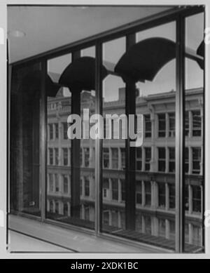 Drucker's Industrial Welfare Building, W. 14th St. fenestration. Gottscho-Schleisner Kollektion Stockfoto