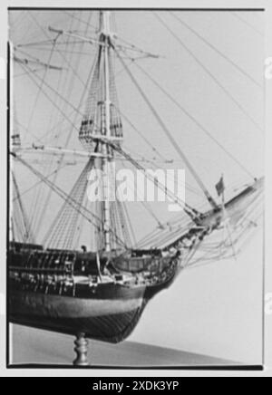 Seamen's Bank for Saving Ship Models, 74 Wall St., New York City. Konstituiertes, Schleifendetail. Gottscho-Schleisner Kollektion Stockfoto