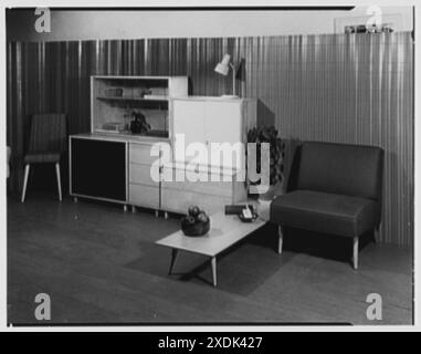 Berge-Norman Associates, Geschäftssitz 45 E. 28th St., New York City. Aufbau II. Sammlung Gottscho-Schleisner Stockfoto