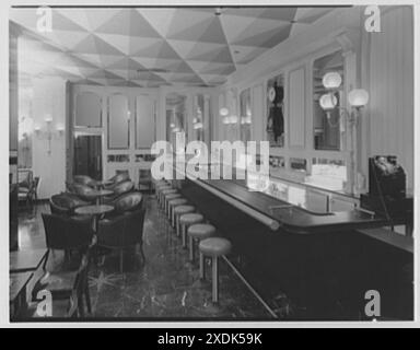 Essex House, W. 59th St., New York City. Bar. Gottscho-Schleisner Kollektion Stockfoto