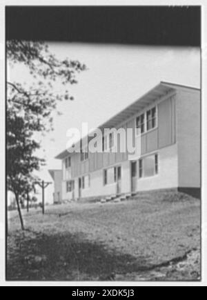 Calvert Houses, College Park, Maryland. Exterieur X. Gottscho-Schleisner Kollektion Stockfoto