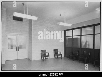 Corning Glass Works, Parkersburg, West Virginia. Foyer I. Sammlung Gottscho-Schleisner Stockfoto