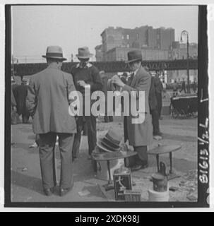 Blick auf New York City. 1933 Junk Markets VIII. Sammlung Gottscho-Schleisner Stockfoto