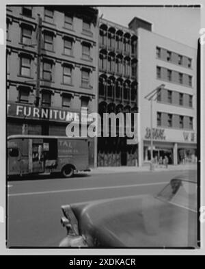 Printer's Industrial Welfare Building, W. 14th St. Allgemeine Ansicht. Gottscho-Schleisner Kollektion Stockfoto