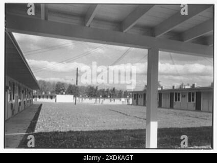 Calvert Houses, College Park, Maryland. Exterieur IX. Gottscho-Schleisner Kollektion Stockfoto
