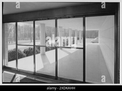 Johnson & Johnson, Metuchen, New Jersey. Blick auf den Vorraum. Gottscho-Schleisner Kollektion Stockfoto