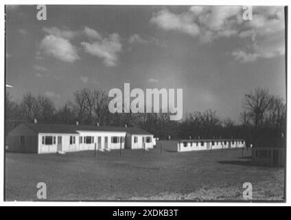 Calvert Houses, College Park, Maryland. Außen VIII. Gottscho-Schleisner-Sammlung Stockfoto