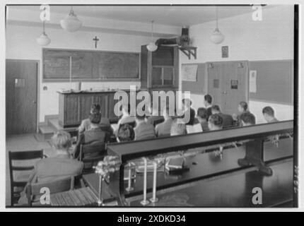 Iona School Science Building, New Rochelle, New York. Chemieraum. Gottscho-Schleisner Kollektion Stockfoto