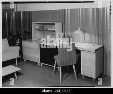 Berge-Norman Associates, Geschäftssitz 45 E. 28th St., New York City. Einrichtung III. Sammlung Gottscho-Schleisner Stockfoto