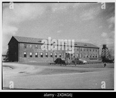 Elmira Holding- und Umlieferungsstelle, Elmira, New York. Verwaltungsgebäude. Gottscho-Schleisner Kollektion Stockfoto