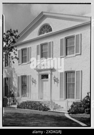 Sidney Vere-Smith, Residenz 1440 S. Ocean Blvd., Palm Beach, Florida. Eingangsbereich. Gottscho-Schleisner Kollektion Stockfoto
