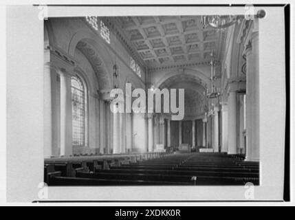 Eggers & Higgins. Kopie des Fotos des Innenraums der National City Christian Church, Washington, D.C. Gottscho-Schleisner Kollektion Stockfoto