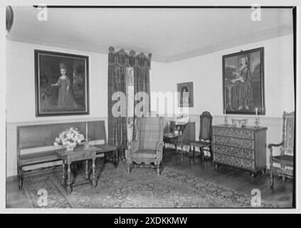 Henry Francis Du Pont Winterthur Museum, Winterthur, Delaware. Morattico. Gottscho-Schleisner Kollektion Stockfoto