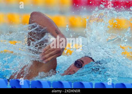 Roma, Italien. Juni 2024. Simona Quadarella (ITA) während des 60. Trofeo Settecolli im Foro Italico in Rom, Italien Sonntag, 23. Juni 2024. Sport - Schwimmen. (Foto: Gian Mattia D'Alberto/LaPresse) Credit: LaPresse/Alamy Live News Stockfoto