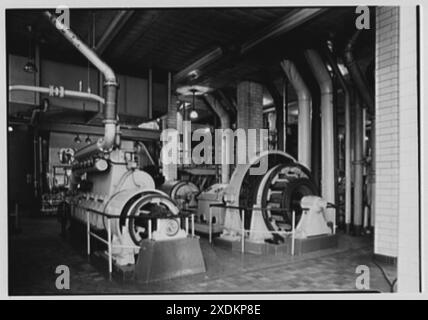 Schaefer Brewing Co., Kent Ave., Brooklyn, New York. Kesselhaus, General. Gottscho-Schleisner Kollektion Stockfoto