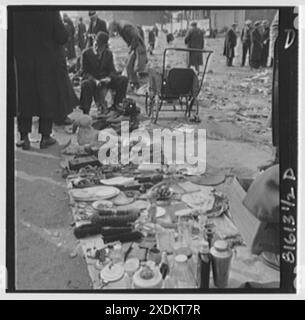 Blick auf New York City. 1933 Junk Markets III. Sammlung Gottscho-Schleisner Stockfoto