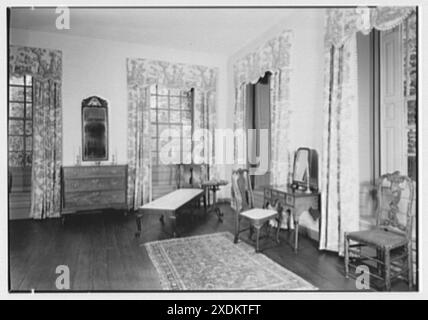 General Schuyler Villa, Albany, New York. Gästezimmer. Gottscho-Schleisner Kollektion Stockfoto