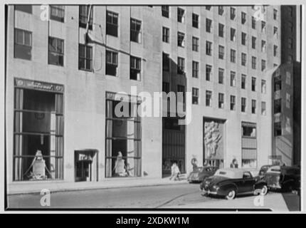 National Cash Register Co., 50 Rockefeller Plaza. Außen II. Sammlung Gottscho-Schleisner Stockfoto