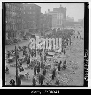 Blick auf New York City. 1933 Junk Markets I. Sammlung Gottscho-Schleisner Stockfoto