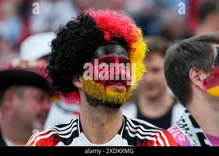 Frankfurt, Deutschland. Juni 2024. Frankfurt, Deutschland, 23. Juni 2024: Fan of Germany beim Spiel der UEFA EURO 2024 Germany Group A zwischen der Schweiz und Deutschland in der Frankfurt Arena in Frankfurt, Deutschland. (Daniela Porcelli/SPP) Credit: SPP Sport Press Photo. /Alamy Live News Stockfoto