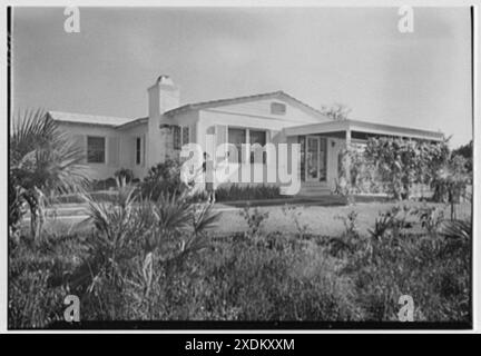 Edwin W. Hambley, 4012 Irvington Ave., Coconut Grove, Florida. Exterieur I. Gottscho-Schleisner Sammlung Stockfoto