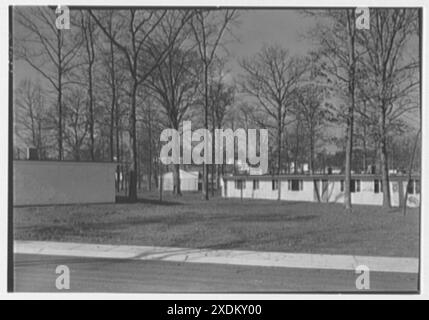Calvert Houses, College Park, Maryland. Exterieur I. Gottscho-Schleisner Sammlung Stockfoto