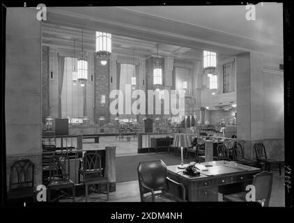 Dollar Savings Bank, Grand Concourse, New York. Inneneinrichtung VII. Sammlung Gottscho-Schleisner Stockfoto