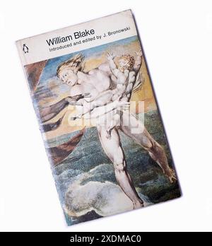 Gedichtband - William Blake. Eingeführt und herausgegeben von J. Bronowski. Pinguin. Auf weißem Background aufstellen. Stockfoto