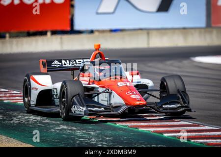 Salinas, CA, USA. Juni 2024. LUCA GHIOTTO (R) (51) aus Arzignano, Italien übt NUR REDAKTIONELLE VERWENDUNG für den Firestone Grand Prix von Monterey auf dem WeatherTech Raceway Laguna Seca in Salinas, CA. (Kreditbild: © Walter G. Arce Sr./ASP Via ZUMA Press Wire)! Nicht für kommerzielle ZWECKE! Stockfoto