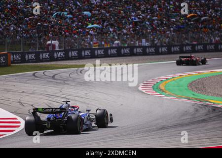 Während der Formel 1 Aramco Gran Premio de Espana 2024, 10. Runde der Formel-1-Weltmeisterschaft 2024 vom 21. Bis 23. Juni 2024 auf dem Circuit de Barcelona-Catalunya in Montmelo, Spanien Stockfoto