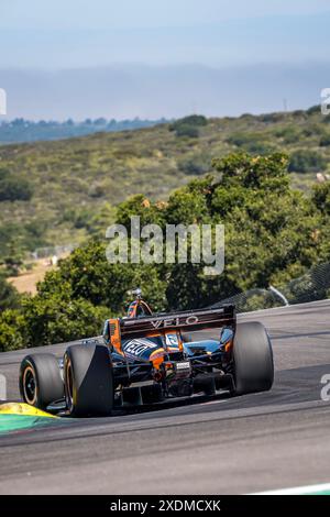 Salinas, CA, USA. Juni 2024. PATO OWARD (5) aus Monterey, Mexiko, übt für den Firestone Grand Prix von Monterey auf dem WeatherTech Raceway Laguna Seca in Salinas, CA. (Foto: © Walter G. Arce Sr./ASP via ZUMA Press Wire) NUR REDAKTIONELLE VERWENDUNG! Nicht für kommerzielle ZWECKE! Stockfoto