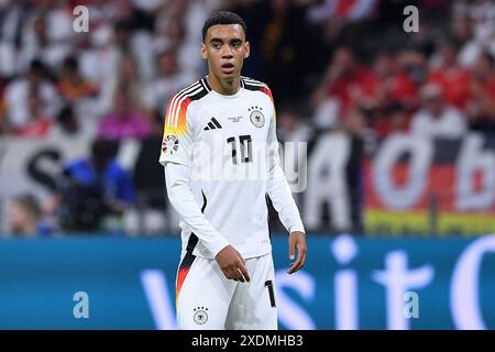 Frankfurt, Deutschland. Juni 2024. Fussball UEFA EURO 2024 Gruppenphase 3. Spieltag Schweiz - Deutschland am 23.06.2024 in der Frankfurt Arena in Frankfurt Jamal Musiala ( Deutschland ) Foto: Revierfoto Credit: ddp Media GmbH/Alamy Live News Stockfoto