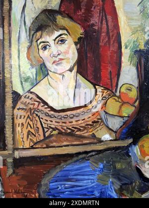 Suzanne Valadon, Selbstporträt von Suzanne Valadon, Suzanne Valadon (1865–1938) französische Malerin Stockfoto