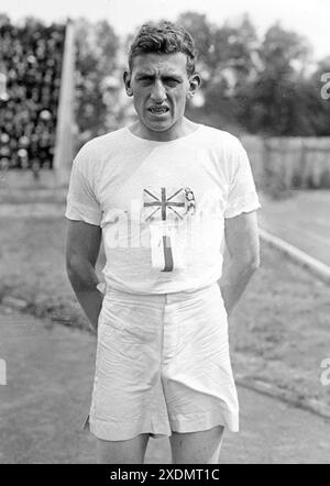 Harold Maurice Abrahams (1899–1978) englischer Leichtathlet. Und Olympiasieger 1924 Stockfoto