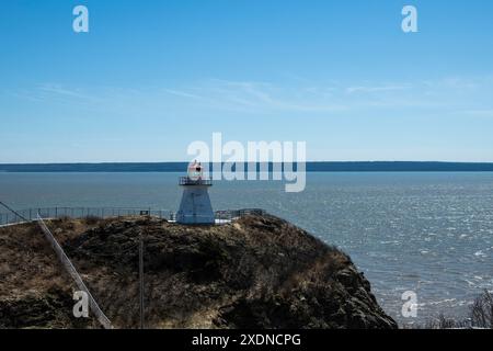 Cape Enrage Lighthouse in Waterside, New Brunswick, Kanada Stockfoto