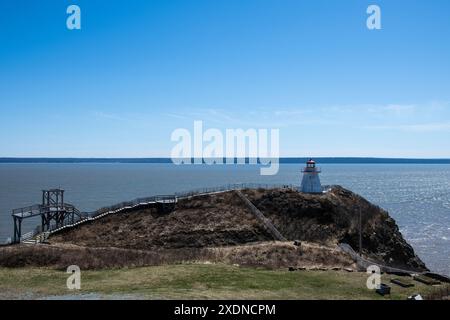 Cape Enrage Lighthouse in Waterside, New Brunswick, Kanada Stockfoto