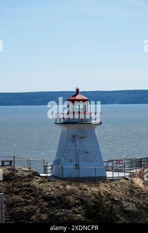 Cape Enrage Lighthouse in Waterside, New Brunswick, Kanada Stockfoto