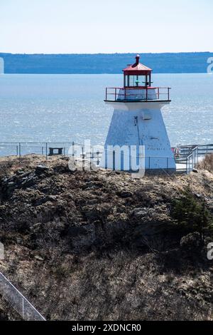 Cape Enrage Lighthouse in Waterside, New Brunswick, Kanada Stockfoto