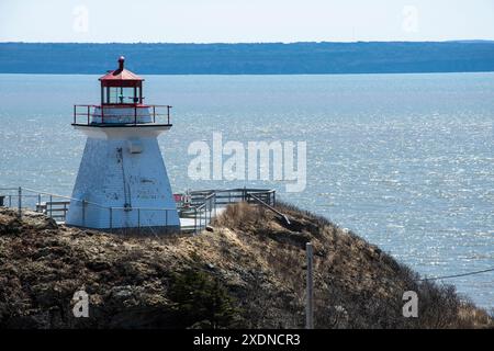 Cape Enrage Lighthouse in Waterside, New Brunswick, Kanada Stockfoto