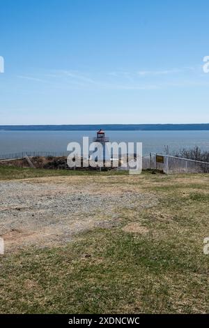 Cape Enrage Lighthouse in Waterside, New Brunswick, Kanada Stockfoto